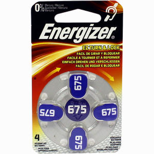Energizer Hörgerätebatterie 675 4 Stück - ab 3,99 €