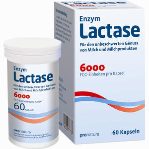 Enzym Lactase 6000 Fcc Kapseln  60 Stück - ab 7,49 €