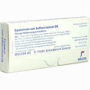 Equisetum C Sulf Tost D6 Ampullen 8 x 1 ml - ab 24,28 €