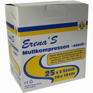 Erena Mullkompressen Steril 10x10cm  25 x 2 Stück - ab 6,75 €