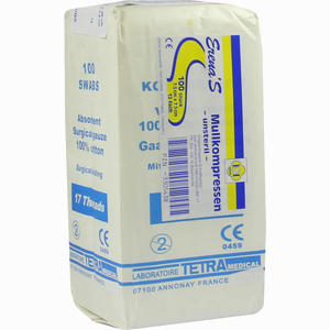 Erena Mullkompressen Unsteril 7.5 X 7.5cm 12- Fach  100 Stück - ab 0,00 &euro;