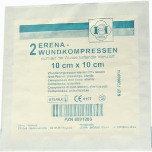Erena Vlies Komp Ste 10x10  2 Stück - ab 1,26 €