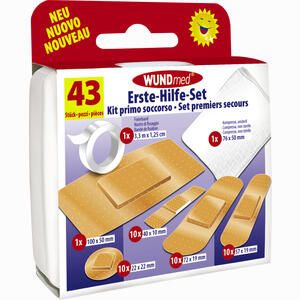 Erste Hilfe Kasten 43- Teilig Pflaster 1 Stück - ab 2,82 €