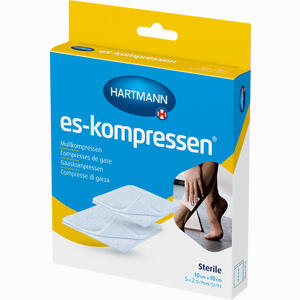 Es- Kompresse Steril 10cm X 10cm 17fd 8fach (5xp2) 5 x 2 Stück - ab 1,95 €