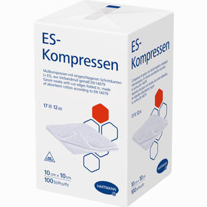 Es Kompressen Unsteril 10x10 12f  100 Stück - ab 8,33 €