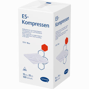 Es Kompressen Unsteril 10x10 16f  100 Stück - ab 13,99 €