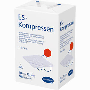 Es- Kompressen Unsteril 10x12.5cm 16f  100 Stück - ab 25,98 €