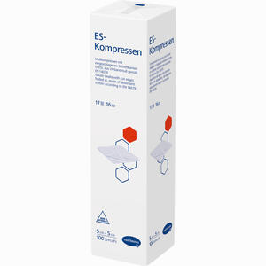 Es- Kompressen Unsteril 5x5cm 16fach  100 Stück - ab 4,95 €