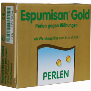 Espumisan Gold Perlen gegen Blähungen  40 Stück - ab 6,26 €