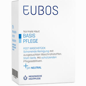 Abbildung von Eubos Fest Blau Parfümfrei Seife 125 g Abbildung von Eubos Fest Blau Parfümfrei Seife 125 g