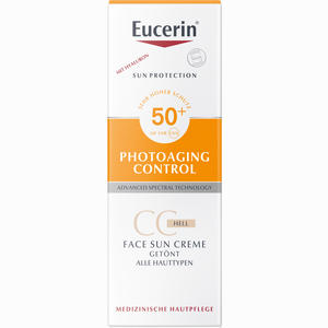 Eucerin Sun Cc Creme Getönt Hell Lsf 50+  50 ml