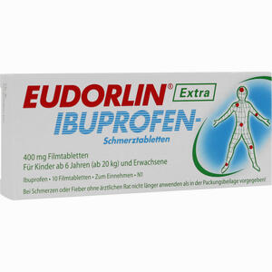 Eudorlin Extra Ibuprofen- Schmerztabletten Filmtabletten 10 Stück - ab 2,40 €
