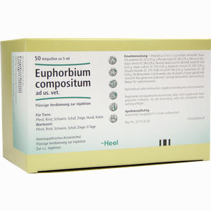 Euphorbium Comp Ad Us Vet Ampullen 50 x 5 ml - ab 127,70 &euro;