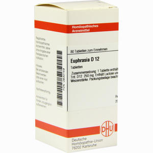 Euphrasia D12 Tabletten 80 Stück - ab 8,15 €