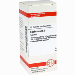 Euphrasia D2 Tabletten 80 Stück - ab 8,01 &euro;