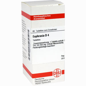 Euphrasia D4 Tabletten 80 Stück - ab 8,15 €