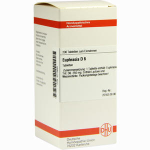 Euphrasia D6 Tabletten 200 Stück - ab 0,00 €