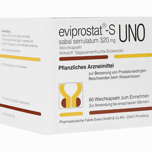 Eviprostat S Sabal Serrulatum 320 Uno Kapseln 200 Stück - ab 0,00 &euro;