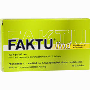 Faktu Lind Zäpfchen mit Hamamelis  10 Stück - ab 7,60 €