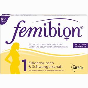 Femibion 1 Kinderwunsch & Schwangerschaft Tabletten 60 Stück