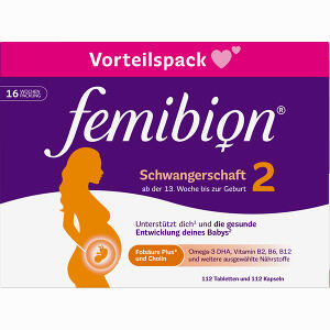 Femibion 2 Schwangerschaft Kombipackung 2 x 112 Stück - ab 69,25 &euro;