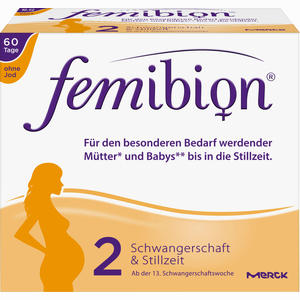 Femibion 2 Schwangerschaft & Stillzeit Ohne Jod Kombipackung 2 x 60 Stück