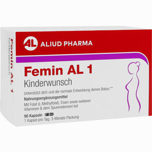Femin Al 1 Kinderwunsch Hartkapseln 90 Stück - ab 14,95 €
