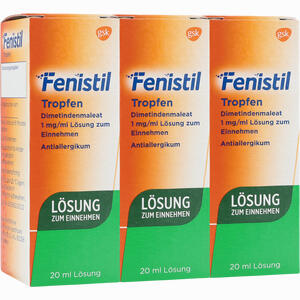 Fenistil Tropfen Lösung Zum Einnehmen 3 x 20 ml Fenistil Tropfen Lösung Zum Einnehmen 3 x 20 ml