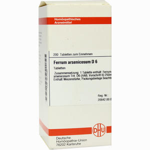 Ferrum Arsenic D6 Tabletten 200 Stück - ab 0,00 &euro;