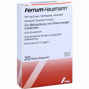 Ferrum Hausmann Retardkapseln 20 Stück - ab 0,00 &euro;