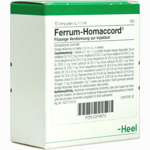 Ferrum Homaccord Ampullen 10 Stück - ab 16,86 &euro;