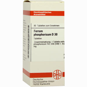 Ferrum Phosphoricum D30 Tabletten 80 Stück - ab 0,00 &euro;