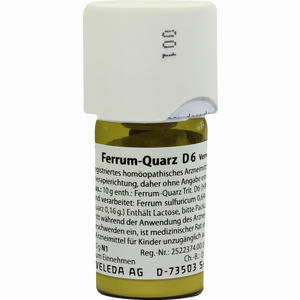 Ferrum Quarz D6 Trituration 20 g - ab 0,00 &euro;