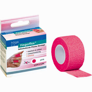 Fingerflex 2.5cmx4.5m Pink Binde 1 Stück - ab 5,54 €