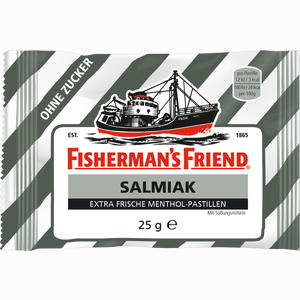 Fishermans Friend Salmiak Ohne Zucker Pastillen  25 g - ab 1,55 &euro;