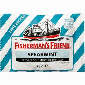 Fishermans Friend Spearmint Ohne Zucker Pastillen 25 g - ab 0,96 €