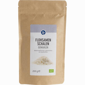 Flohsamenschalen Gemahlen Bio Pulver 200 g - ab 6,17 €