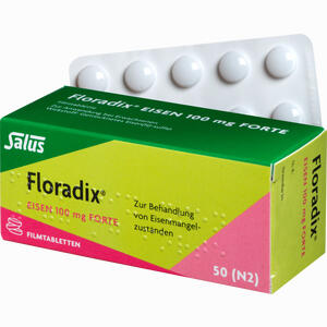 Floradix Eisen 100mg Forte Filmtabletten 50 Stück - ab 9,31 €