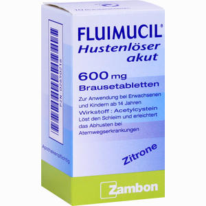 Fluimucil Hustenlöser Akut 600mg Brausetabletten  10 Stück - ab 2,73 €
