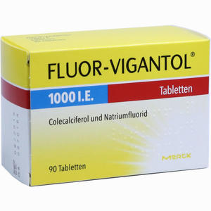 Fluor- Vigantol 1000 I.e. Tabletten  90 Stück - ab 0,00 &euro;