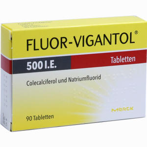Fluor- Vigantol 500 I.e. Tabletten  90 Stück - ab 0,00 &euro;