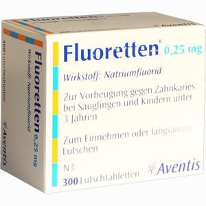 Fluoretten 0.25mg Lutschtabletten 300 Stück - ab 9,86 €