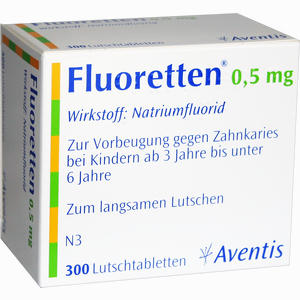 Fluoretten 0.5mg Tabletten 300 Stück - ab 10,90 €