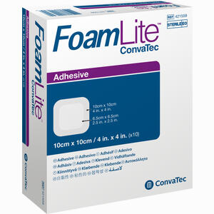 Foam Lite Convatec Adhäsiv 10x10cm Verband 10 Stück - ab 98,23 €