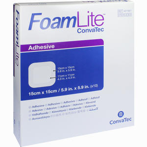 Foam Lite Convatec Adhäsiv 15x15cm Verband 10 Stück - ab 238,48 €