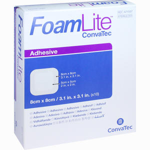 Foam Lite Convatec Adhäsiv 8x8cm Verband 10 Stück - ab 73,10 €