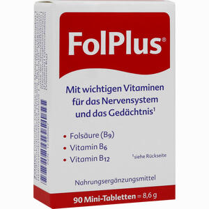 Folplus Mini- Tabletten  90 Stück - ab 6,00 €