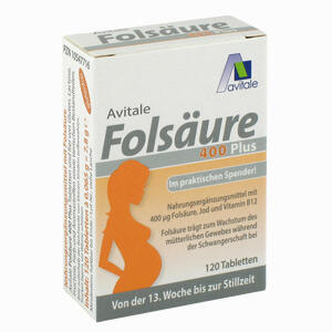 Folsäure 400 Plus B12 + Jod Tabletten 120 Stück - ab 5,33 €