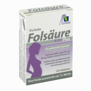 Folsäure 800 Plus B12 + Jod Tabletten 120 Stück - ab 5,32 €