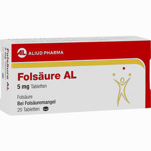 Folsäure Al 5 Mg Tabletten 20 Stück